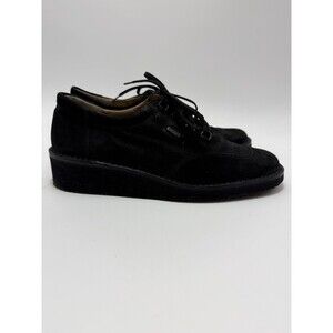 Salvadore Ferragamo Sport Woman's 8.5 B Narrow Black Leather Lace Up Dress Shoe